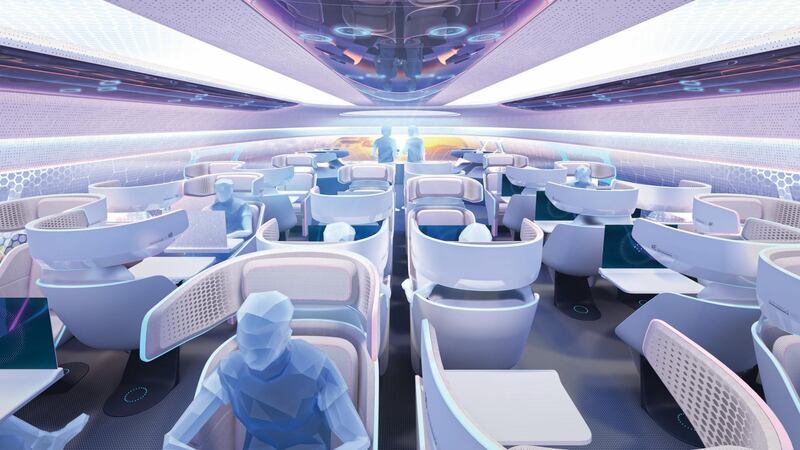Airbus' 2030 Airspace Cabin Vision offers a new level of personalised travel. Courtesy Crystal Cabin Awards