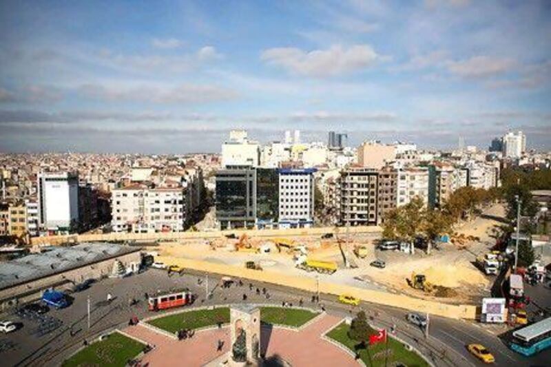 City of Istanbul authorities have begun work on giving the central Taksim Sqare an extensive face-lift.