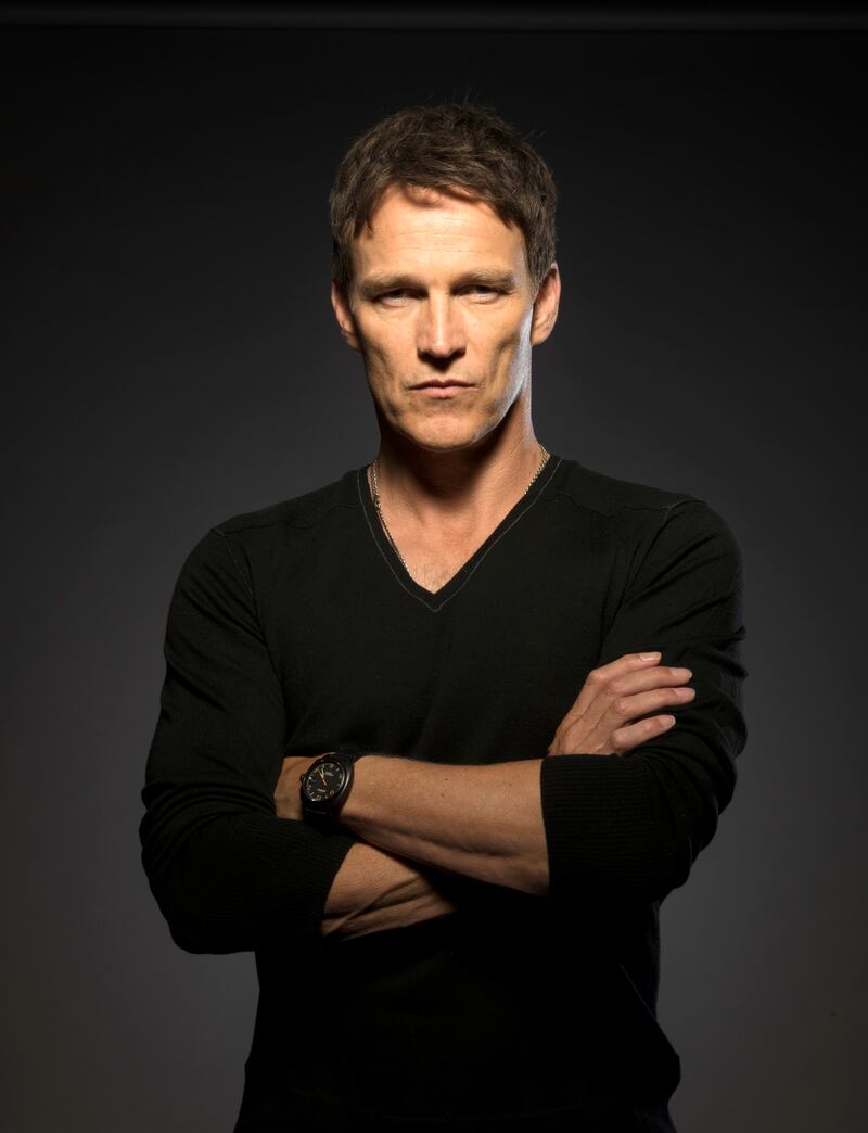 Stephen Moyer, a cast member in the FOX series "The Gifted," poses for a portrait during the 2017 Television Critics Association Summer Press Tour at the Beverly Hilton on Tuesday, Aug. 8, 2017, in Beverly Hills, Calif. (Photo by Ron Eshel/Invision/AP)