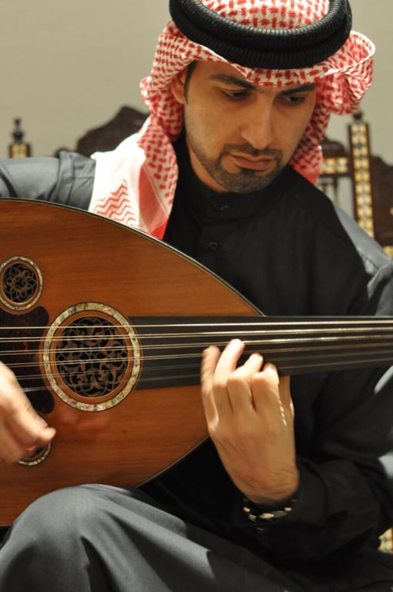 The oud is Faisal Al Saari’s first love. Courtesy Faisal Al Saari 