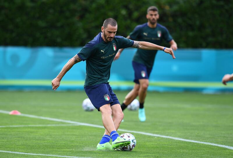 Leonardo Bonucci, 34, is expected to take his placei n the Italy defence alongside Chiellini. Getty Images