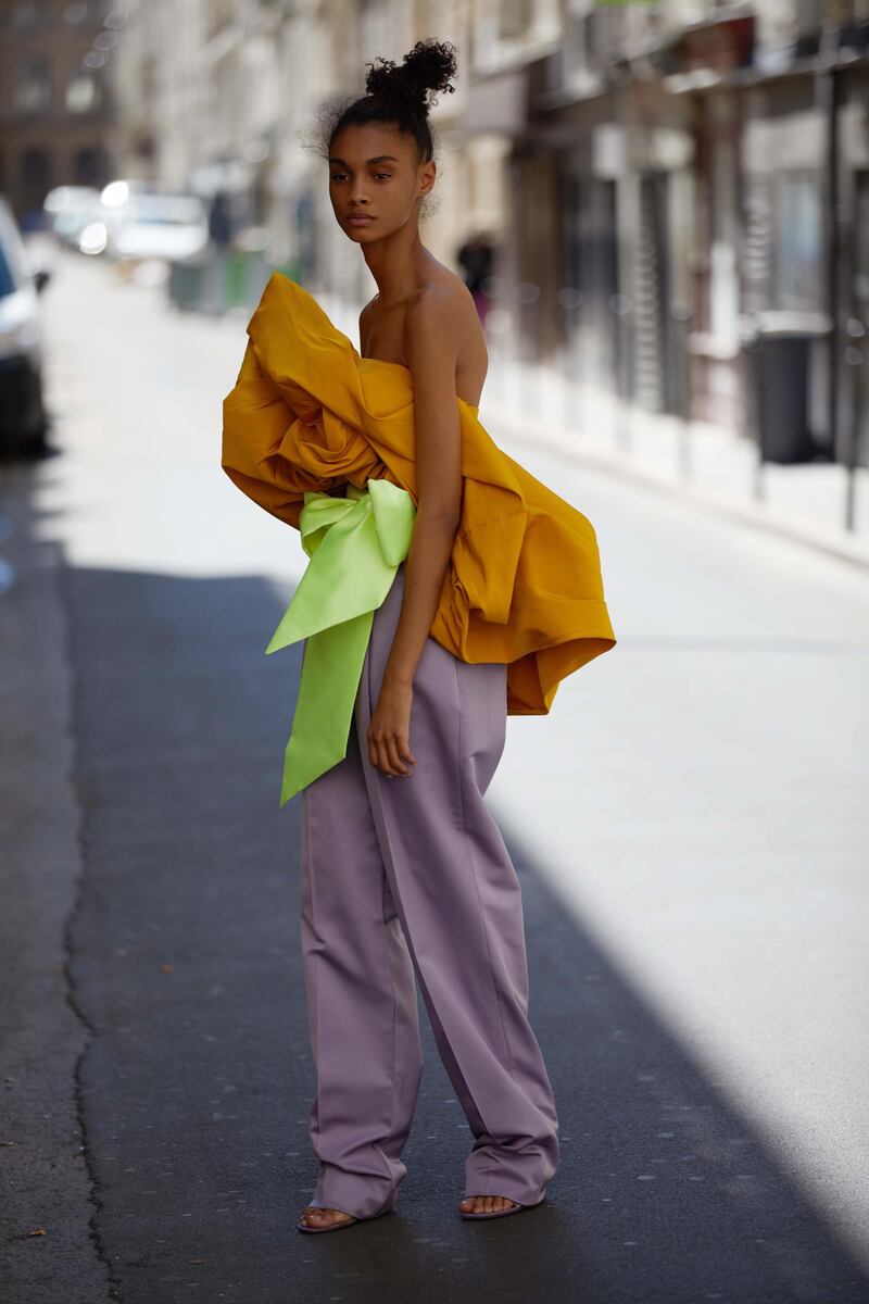 through the lens: Photography | Chantelle Dosser 
fashion director | Sarah Maisey

top; trousers; and belt, all from Valentino Haute Couture 