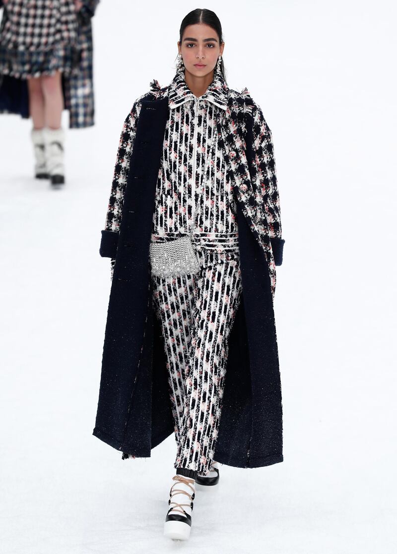 Karl Lagerfeld's last collection for Chanel Fall/Winter 2019/20 women's collection at Paris Fashion Week. Photo: EPA