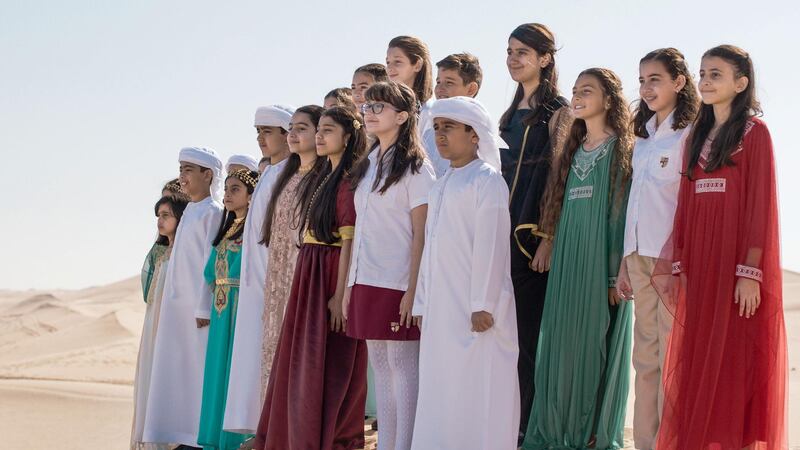 Members of the Raffles World Academy Choir were on song for the Expo 2020 tribute to National Day. Courtesy Expo 2020