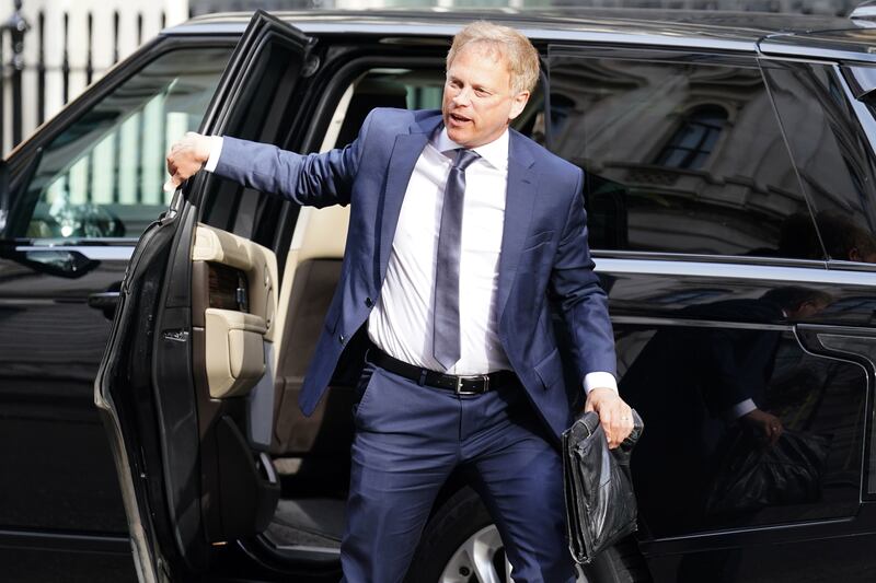 Grant Shapps arrives in Downing Street. Mr Shapps was appointed Defence Secretary succeeding Ben Wallace. PA