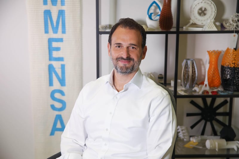 Fahmi Al Shawwa, founder and chief executive of Immensa, said his company is ready to produce 3D-printed spare parts for various industries to minimise the supply chain disruptions. Courtesy Immensa