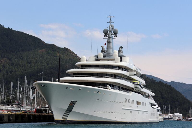 Eclipse, a superyacht linked to sanctioned Russian oligarch Roman Abramovich. Reuters