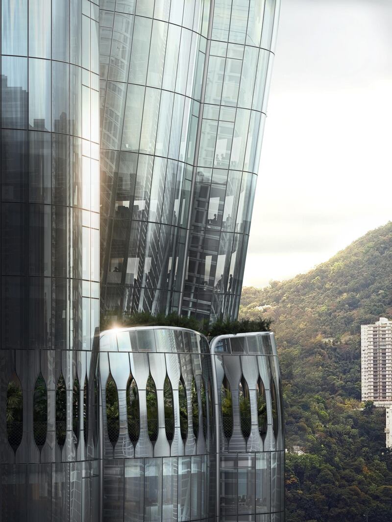 The building’s rounded facade has been designed to blend seamlessly with nature as well as the city around it. Courtesy Zaha Hadid Architects (ZHA)