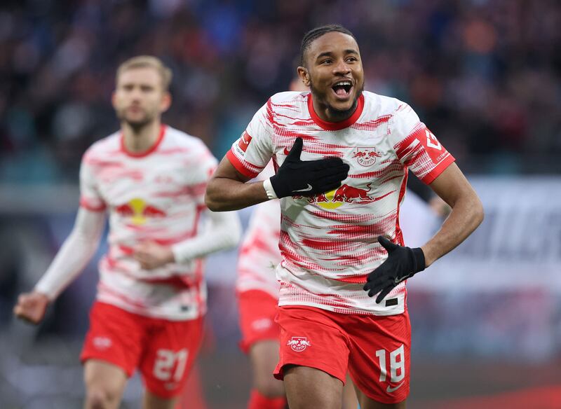 =4) Christopher Nkunku (RB Leipzig) 20 goals in 34 games.
 