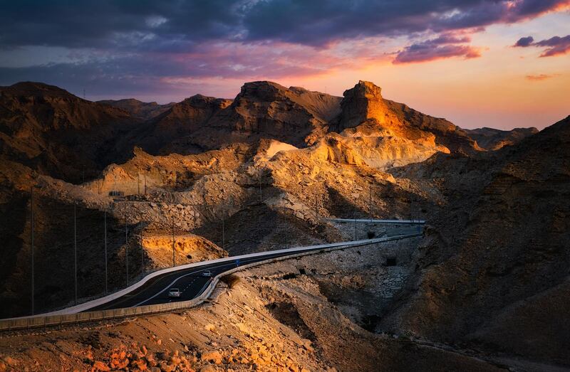 Jebel Hafeet offers the third most beautiful road trip in the world, according to a Pentagon Motor Group survey. Courtesy Pentagon Motor Group