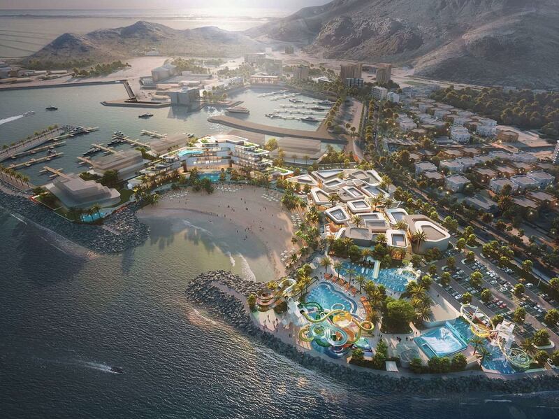 The hotel in Khor Fakkan will feature a water park