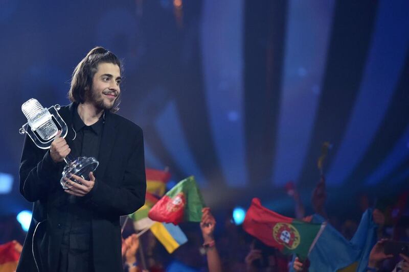 Salvador Sobral won this year’s Eurovision – the first time his nation Portugal has won the song contest. Sergei Supinsky / AFP       