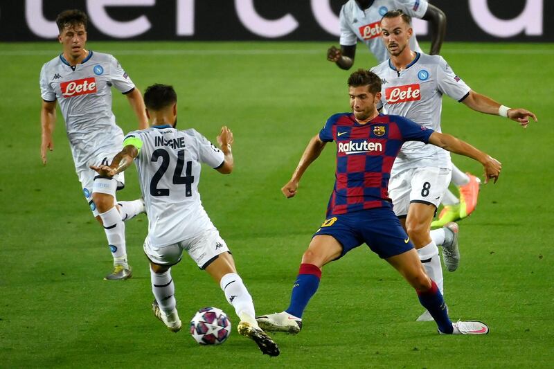 Sergi Roberto – 6, Generally occupied with maintaining possession in the midfield, but made some swift breaks forward, too. AFP