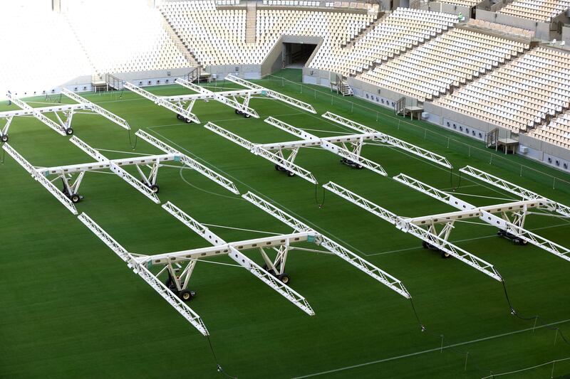 Inside the Lusail Stadium, the venue for the 2022 World Cup final. Reuters