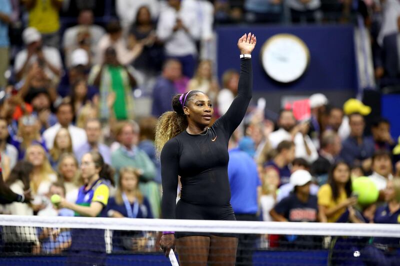 Serena Williams of the United States celebrates. Getty Images