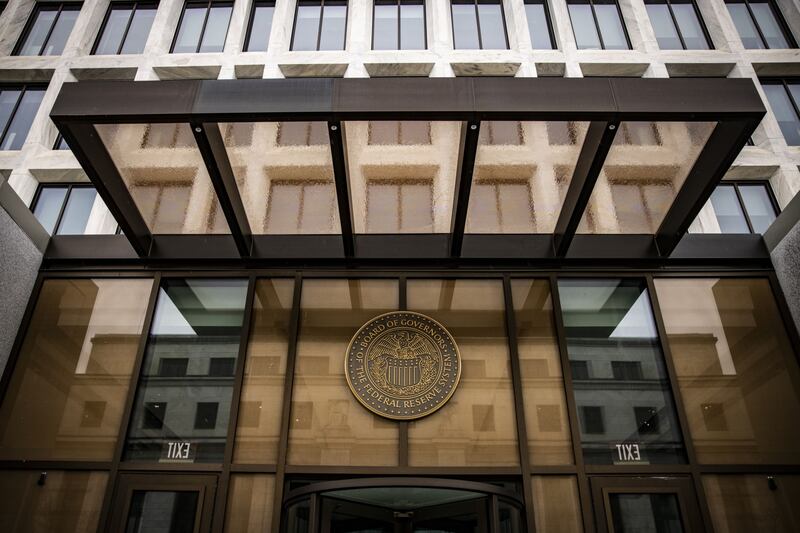 The US Federal Reserve building in Washington.  Bloomberg