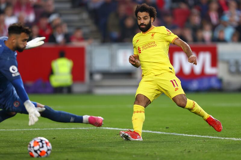 =1 (Mohamed Salah (Liverpool). Six goals in seven games. Getty