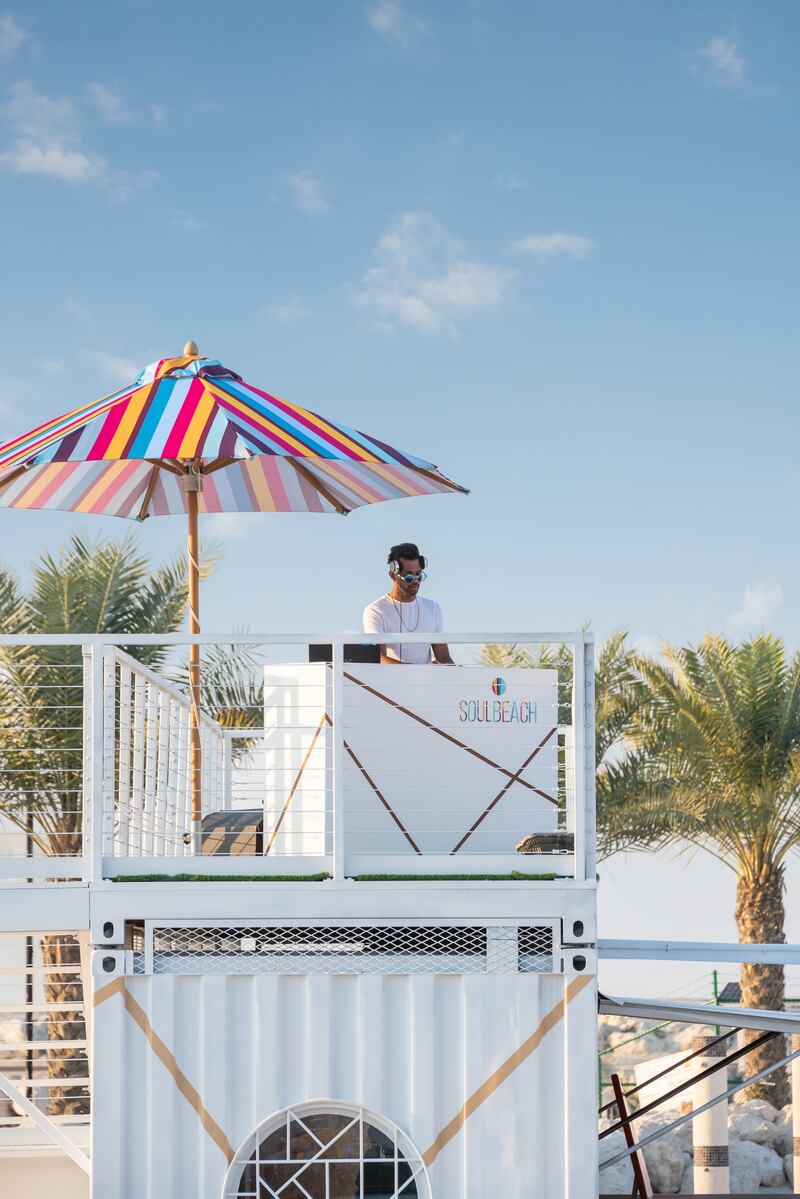 The adults-only beach club will have a DJ.