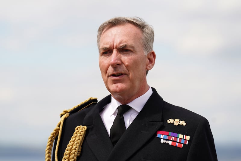 Head of the UK Armed Forces, Admiral Sir Tony Radakin. PA