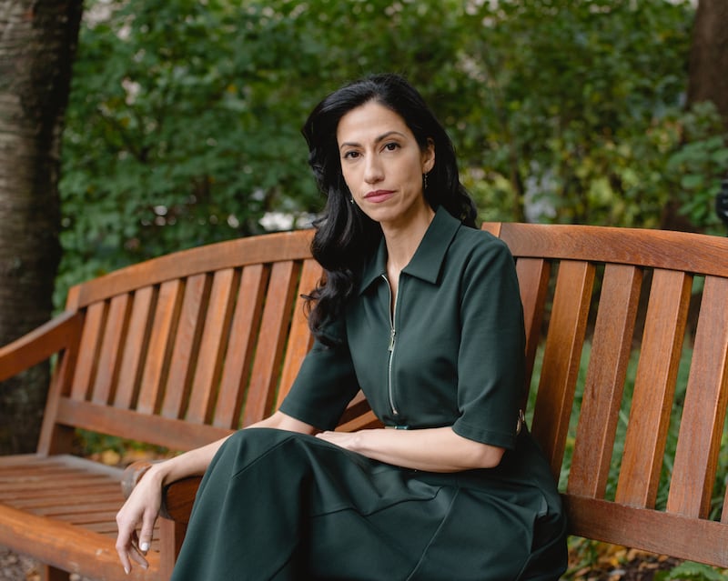 Huma Abedin refers to her estranged husband Anthony Weiner as her first love in her memoir 'Both/And: A Life in Many Worlds'. AP
