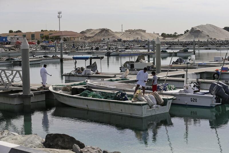 Umm al Quwain’s fishermen have given the facilities a mixed review and say more needs to be done. Sarah Dea / The National