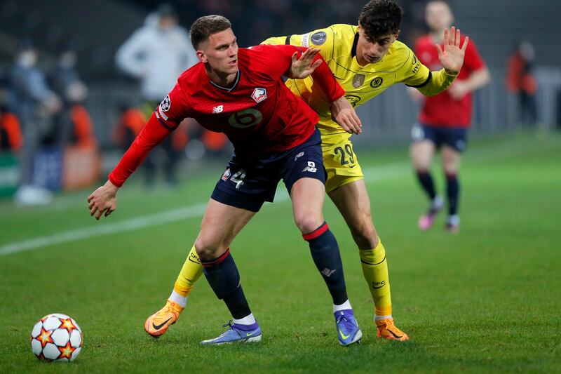 Newcastle first tried to sign Lille defender Sven Botman in January. AP