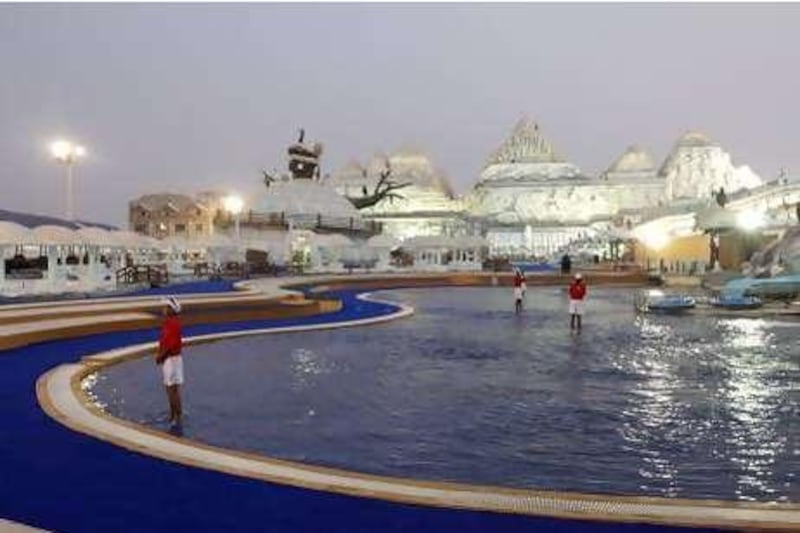 United Arab Emirates - Ras Al Khaimah - Sep 23 - 2010 :  The WOW RAK Ice Land Waterpark. ( Jaime Puebla / The National )
