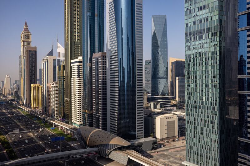 The Dubai International Financial Centre. Key UAE government policies are aimed at providing workers with long-term stability. Bloomberg