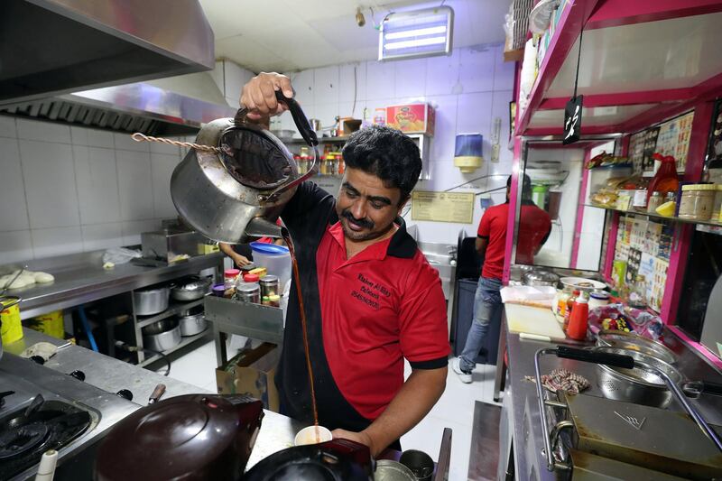 Sharjah, United Arab Emirates - November 27th, 2019: National Day feature on Rounding where people drink tea in their cars. Wednesday, November 27th, 2019, Sharjah. Chris Whiteoak / The National