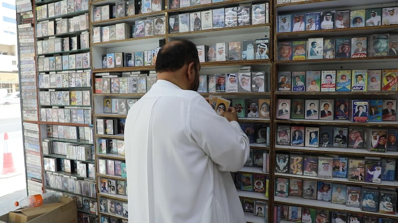 In the years before he opened Shabab Al Wadi Recording, Khalili would distribute cassettes for music companies such as Al Khuyul and Master. Wajod Alkhamis / The National