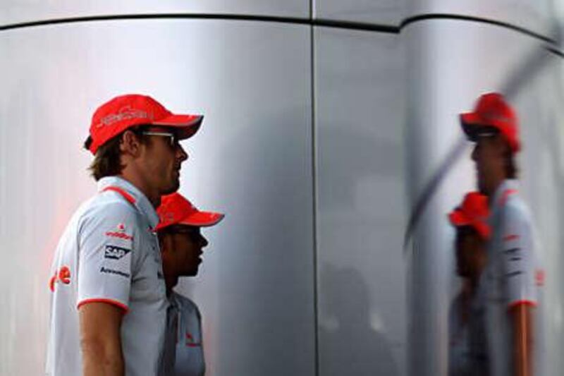 It need not be all sweetness and light between Jenson Button, front, and Lewis Hamilton, as both McLaren drivers will look to win the world drivers' championship again.
