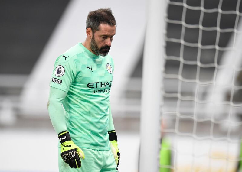 MANCHESTER CITY RATINGS: Scott Carson - 6, Making his long-awaited debut, Carson had no chance of saving any of Newcastle’s goals. Was unlucky to see Willock score after saving his penalty effort. AP