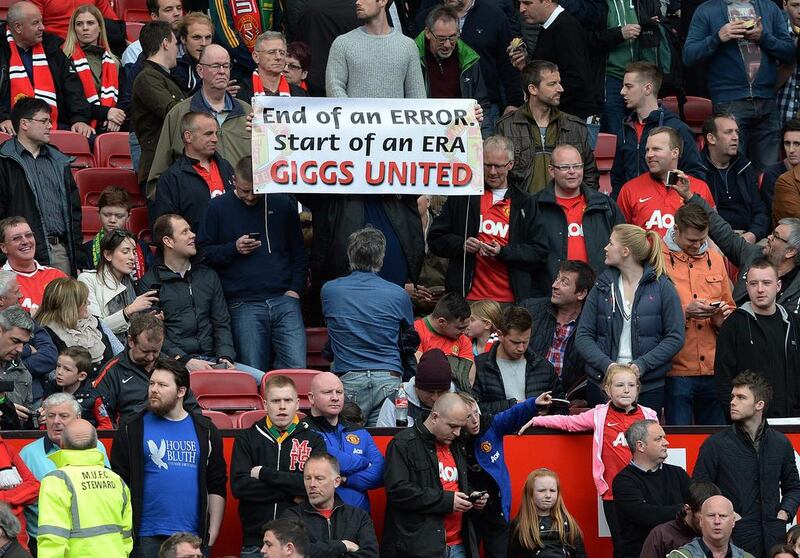 Some supporters have given Giggs their blessings after having to endure the poor run of form under Moyes. Peter Powell / EPA