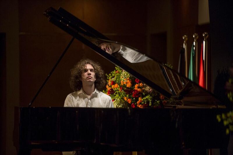 Julien Libeer performing at Emirates Palace as part of the Abu Dhabi Festival. Courtesy Abu Dhabi Festival
