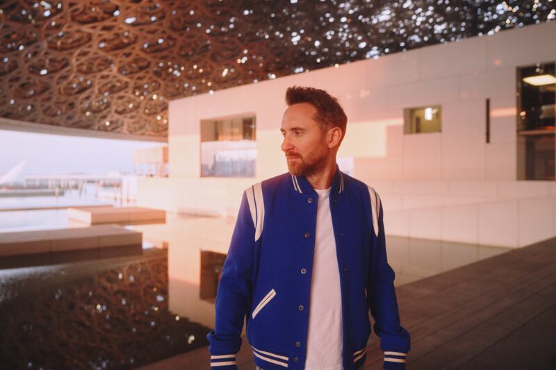 David Guetta's pre-recorded show at Louvre Abu Dhabi also features some of the museum's masterpieces. Photo: Guille GS/ HighScream