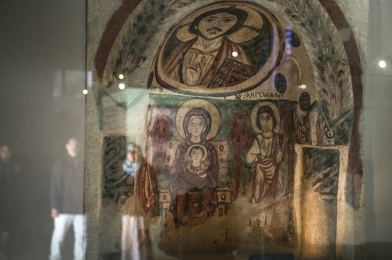 The museum houses the largest collection of Coptic artefacts in the world. AFP