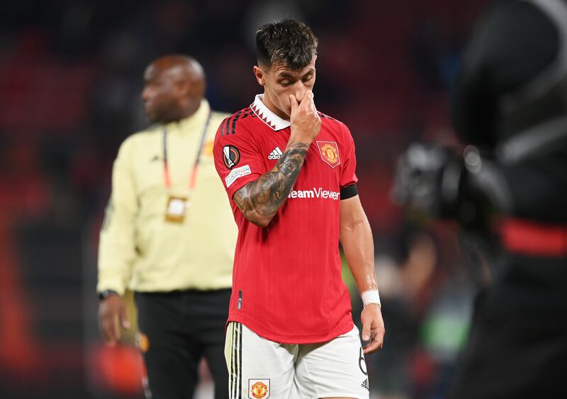 Martinez (On for Dalot 46') 7: His outstretched leg stopped what could have been a goal just before the hour. Then, the ball hit his body and then his arm for a La Real penalty.  Booked. Getty
