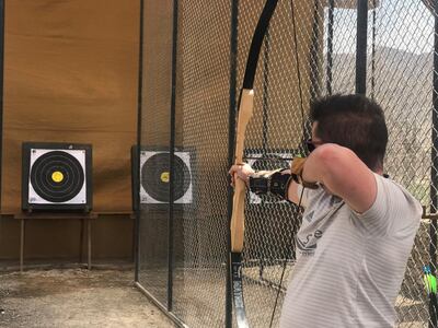 Hatta Wadi Hub offers a range of activities including archery, axe-throwing, cycling, zorbing and more