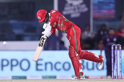 Oman's Aqib Ilyas has struggled with injuries but has just scored a century in a warm-up game. AFP