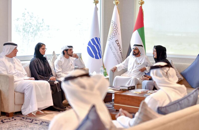 Mohammed inspects Expo 2020 Dubai infrastructure projects. WAM