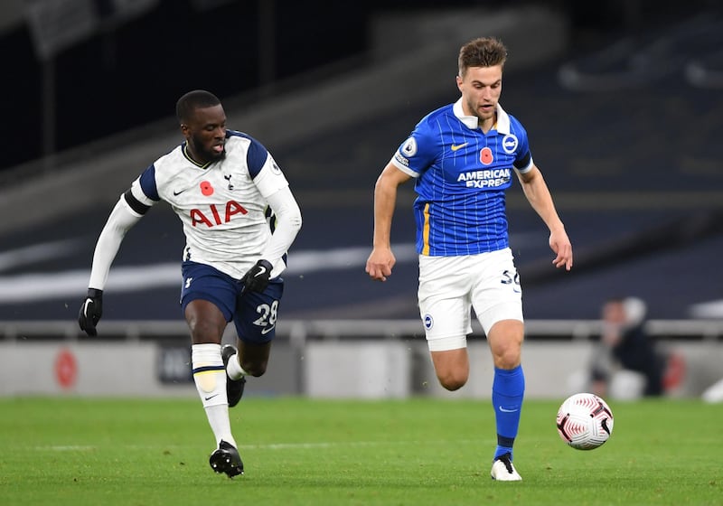 Joel Veltman, 5 – Was, at times, a driving force for Brighton when he came out of the back with the ball at his feet, though he didn’t always know what to do with it when he got into Tottenham’s half. Almost scored an own goal but for a wonderful save from Sanchez. PA