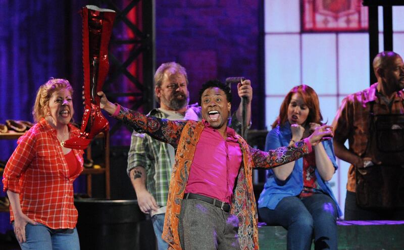 Billy Porter winner of the Tony award for best actor in a musical, performs a number with the cast of "Kinky Boots" at the 67th Annual Tony Awards, on Sunday, June 9, 2013 in New York.  (Photo by Evan Agostini/Invision/AP) *** Local Caption ***  67th Annual Tony Awards - Show.JPEG-0a992.jpg