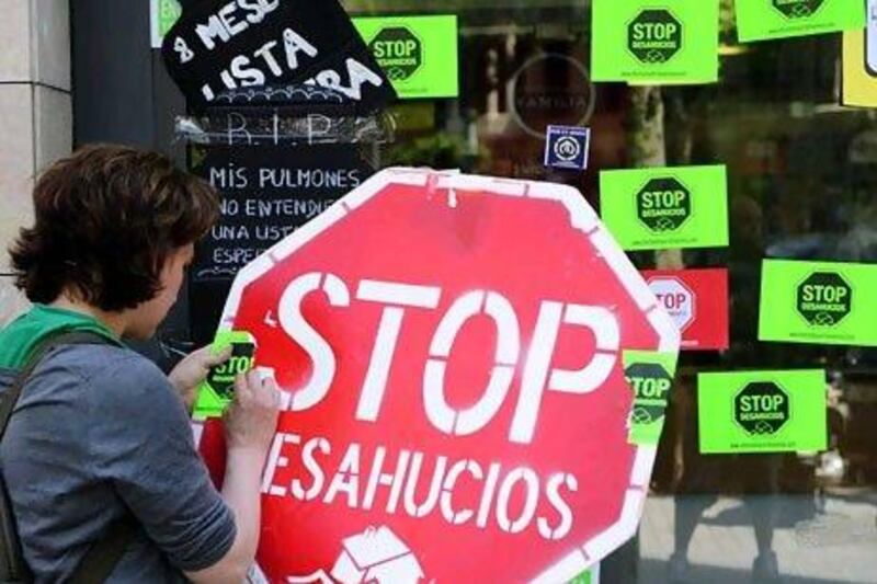 Spaniards angered by increasingly grim economic prospects and unemployment, hitting one out of every four citizens, protested in droves in the nation's largest cities. Above, Barcelona. AP Photo