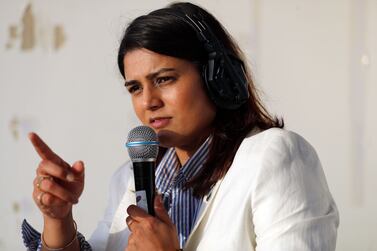 Charvi Bhatt, who is the UAE based female cricket presenter and commentator. ICC Women's T20 World Cup Qualifiers. Tolerance Oval, Abu Dhabi. Chris Whiteoak / The National