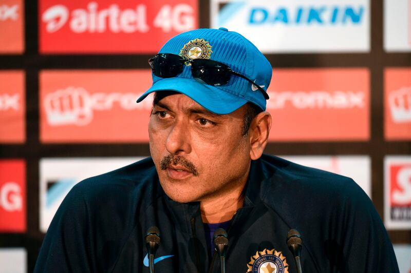 Ravi Shastri will lead the India cricket team up until the 2019 World Cup. Munir Uz Zaman / AFP