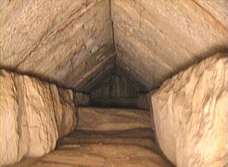 The hidden passage discovered inside Egypt's Great Pyramid remains off-limits to travellers. AFP
