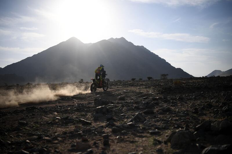 Action from Stage 11. AFP