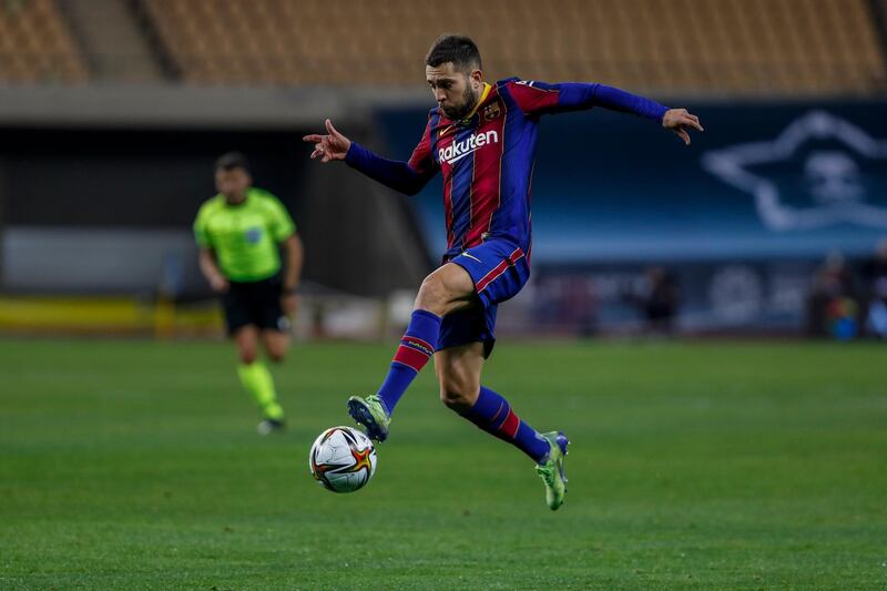 Jordi Alba – 7. Combined with Messi as usual to set up Griezmann opener. Searched for an offside for Athletic’s opener after Di Marcos slipped in front of him – but his defence was undone by a superb Williams’ ball. Set up Griezmann with a cross for Barca’s second. Always a threat on the left. Booked for moaning. AP