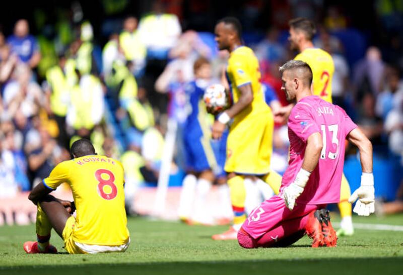 CRYSTAL PALACE RATINGS: Vicente Guaita: 5 - Could do little to prevent Alonso’s free kick but should have done better following Mount’s cross for Chelsea’s second and couldn’t get enough on Chalobah’s strike. Made a couple of decent saves in what was a busy afternoon for the Spanish shot-stopper.