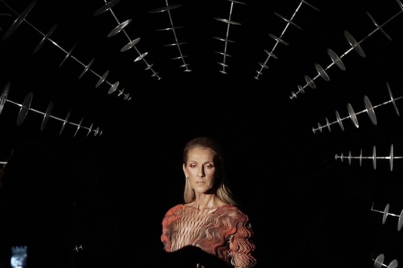 PARIS, FRANCE - JULY 01: Celine Dion attends the Iris Van Herpen Haute Couture Fall/Winter 2019 2020 show as part of Paris Fashion Week on July 01, 2019 in Paris, France. (Photo by Vittorio Zunino Celotto/Getty Images)